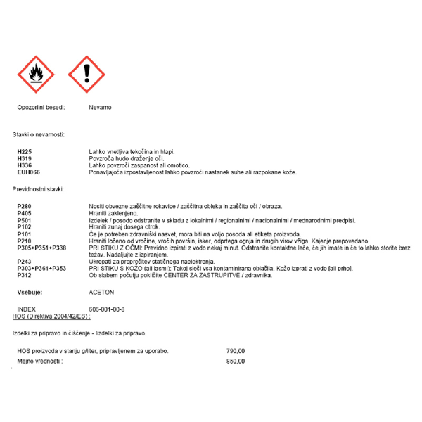 aceton 5l topilo in razmaščevalec