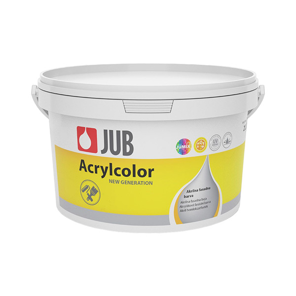 akrilna fasadna barva jub acrylcolor bela 1001 2l