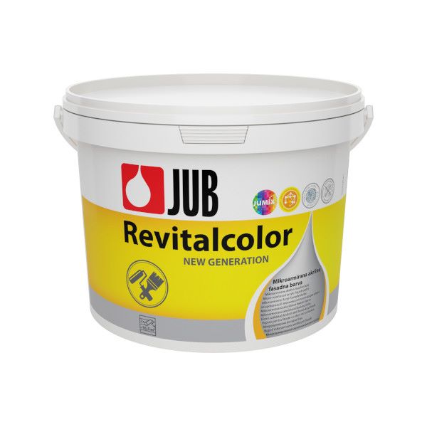 akrilna fasadna barva revitalcolor bela 5l, jub