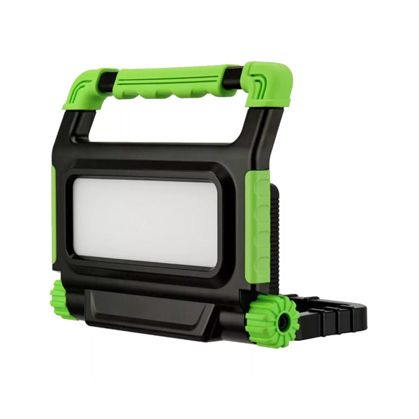aku led reflektor prenosni, 20w 3,7v 5,0ah 1800lm ip54, powerbank