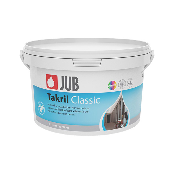 barva za beton takril classic bela 2l, jub