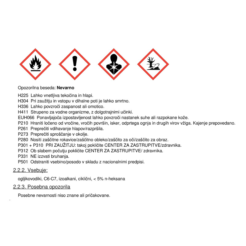 bencin za čiščenje in razmaščevanje 500ml