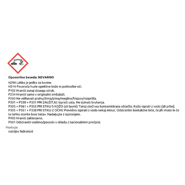 čistilo za odtoke cevosan 500ml