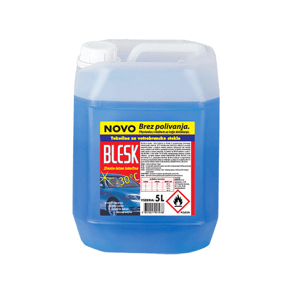 čistilo zimsko za vetrobransko steklo blesk 5l do -30°c čistilo zimsko za vetrobransko steklo blesk 5l do -30°c