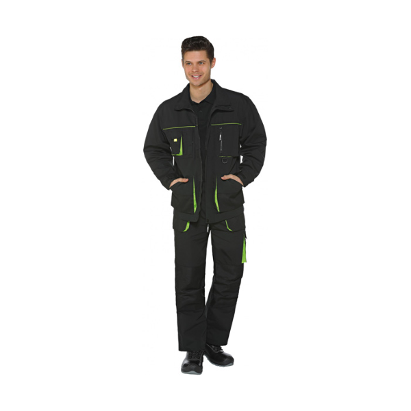 delovna jakna power št.xl črno-zelena, triuso