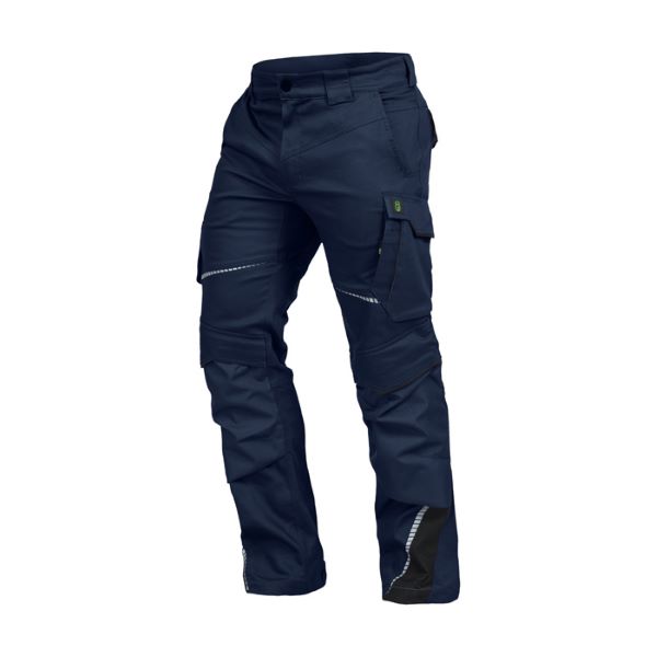 delovne hlače do pasu št.48 morsko modro-črne, flexline