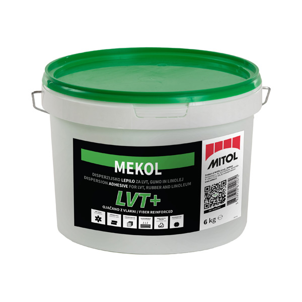 disperzijsko lepilo za vinil mekol lvt+ 6kg, mitol