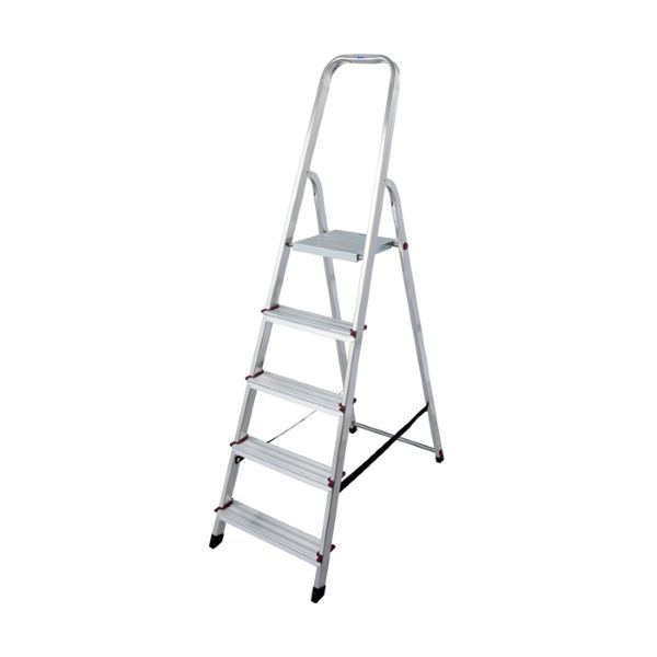 dvodelna alu hišna lestev, 5 stopnic, krause