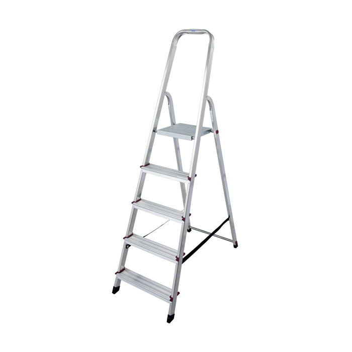dvodelna alu hišna lestev, 5 stopnic, krause