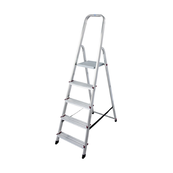 dvodelna alu hišna lestev, 5 stopnic, krause