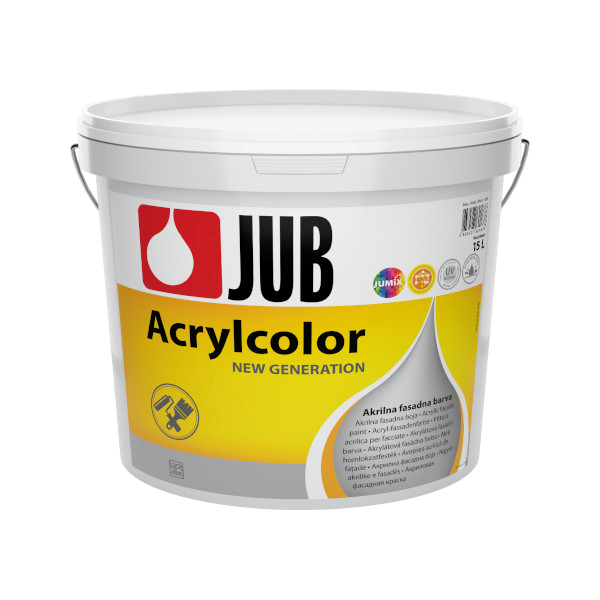 fasadna barva acrylcolor bela 15l, jub