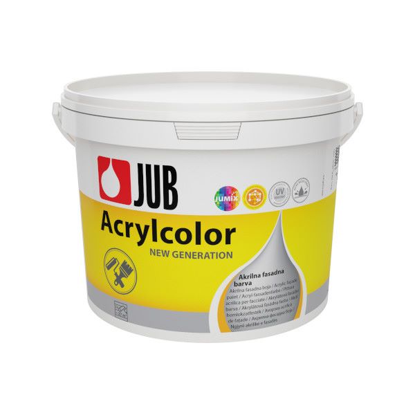 fasadna barva acrylcolor bela 5l, jub