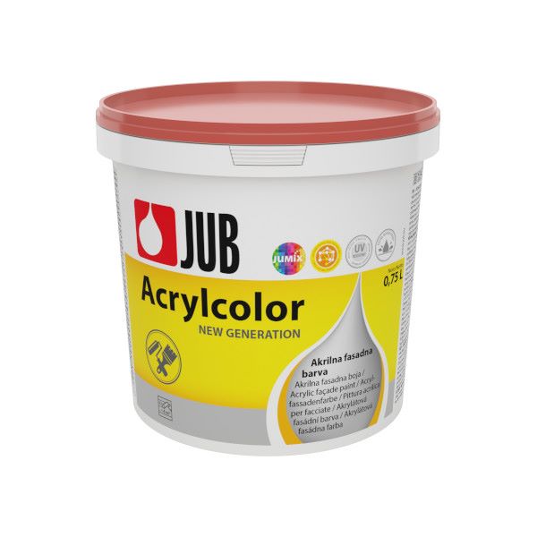 fasadna barva acrylcolor oksidno rdeča 0,75l, jub