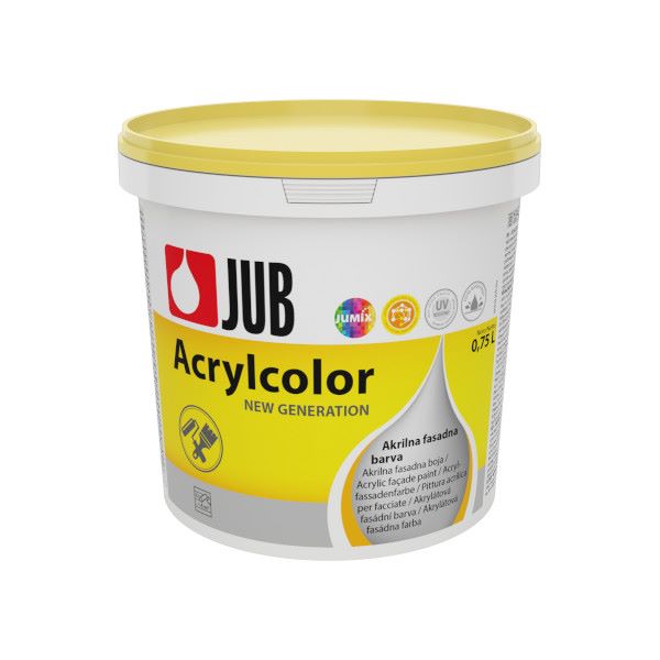 fasadna barva acrylcolor rumena 0,75l, jub