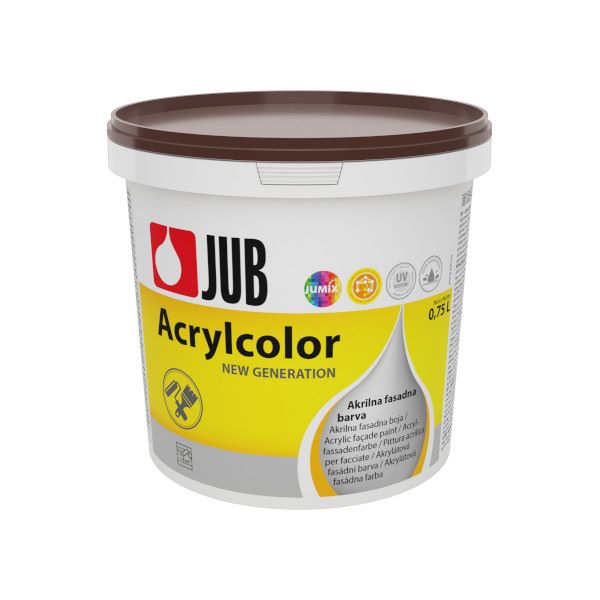 fasadna barva acrylcolor temno rjava 0,75l, jub
