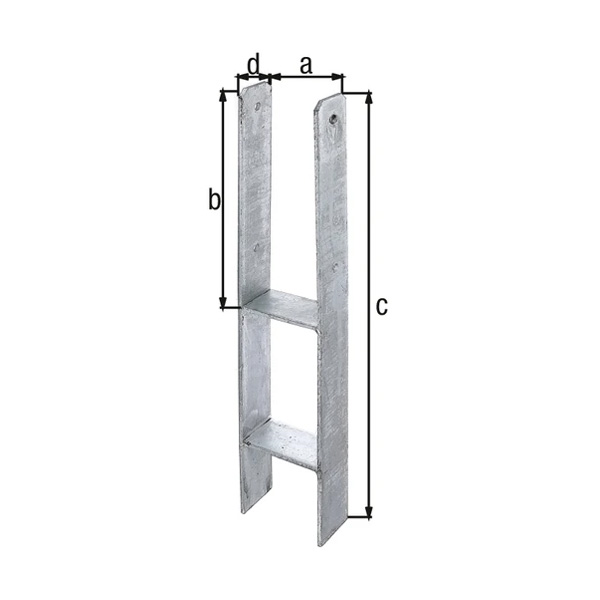 h sidro za steber 101x600mm 6mm pocinkano