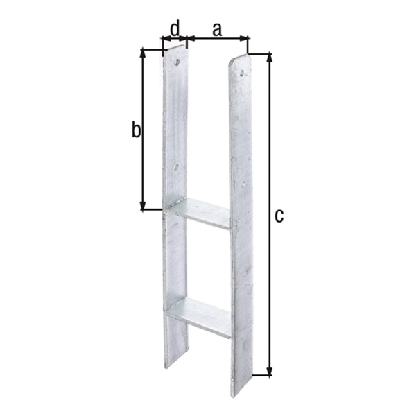 h sidro za steber 116x600mm 6mm pocinkano