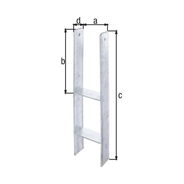 h sidro za steber 121x600mm 6mm pocinkano