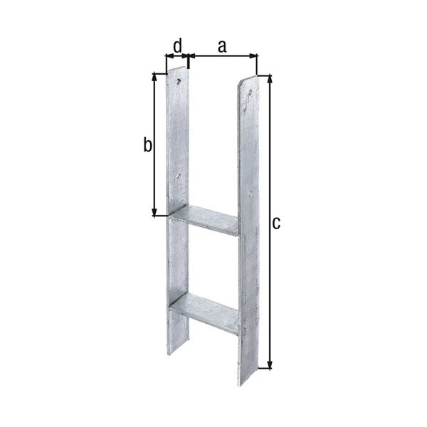 h sidro za steber 141x600mm 6mm pocinkano