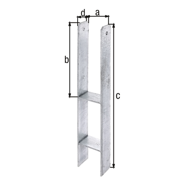 h sidro za steber 91x600mm 6mm pocinkano