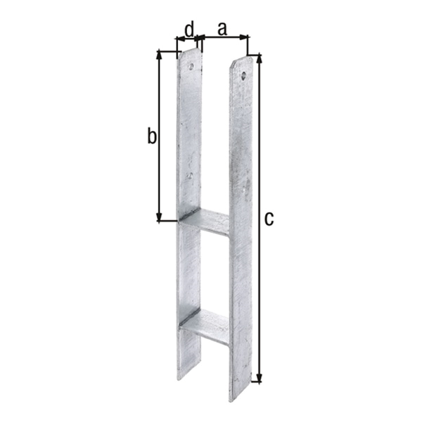 h sidro za steber 95x600mm 6mm pocinkano