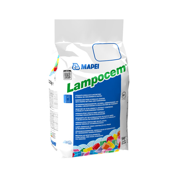 hitrovezna malta za pritrditve in vgradnjo lampocem 5kg mapei