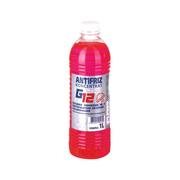 hladilna tekočina antifriz g12 koncentrat 1l rdeč