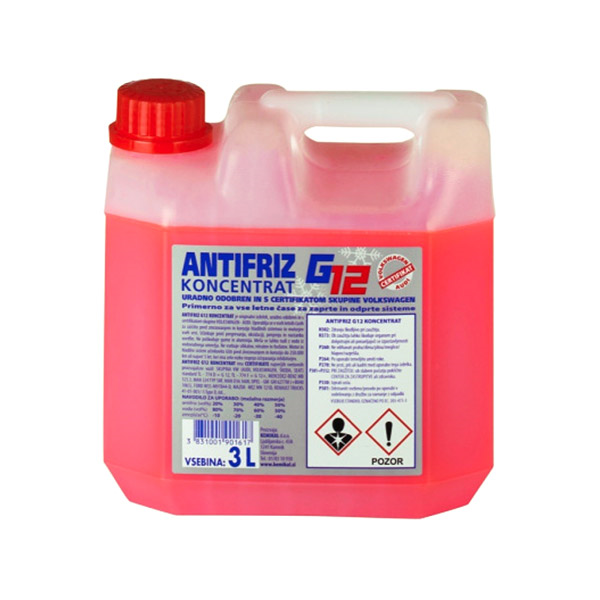 hladilna tekočina antifriz g12 koncentrat 3l rdeč