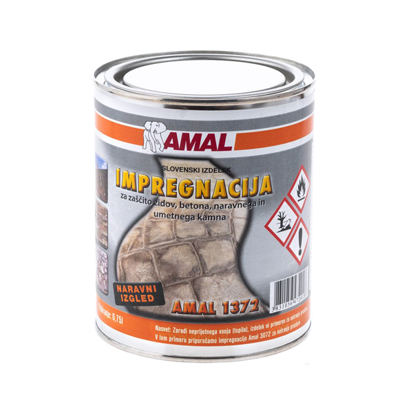 impregnacija za kamen in beton amal 1372 0,75l naravni izgled