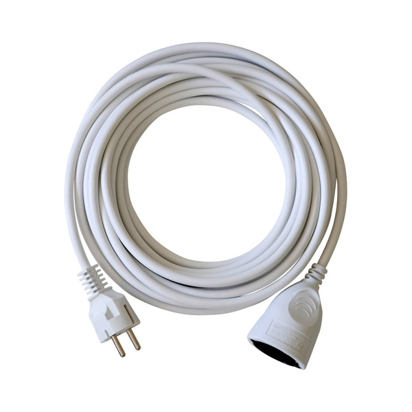 kabelski podaljšek 10m, h05vv-f 3x1,5mm2, pvc, bel kabelski podaljšek 10m, h05vv-f 3x1,5mm2, pvc, bel