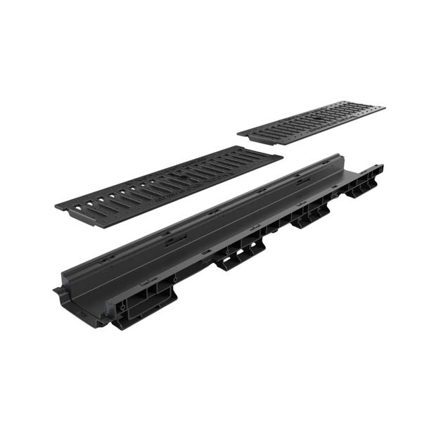 kanaleta z ltž rešetko hext60, povozna c250 156x60x1000mm, črna kanaleta z ltž rešetko hext60, povozna c250 156x60x1000mm, črna