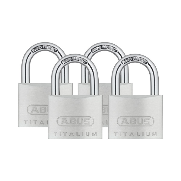 ključavnica obešanka abus titalium 727/40 40mm 4-delni set