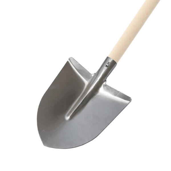 koničasta lopata metača, aluminijasta, nasajena z lesenim ročajem 140cm lahka