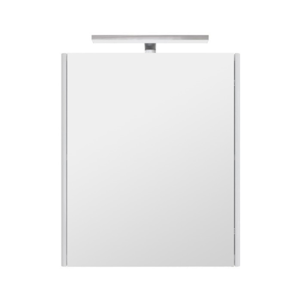 kopalniška omarica z ogledalom linea bela 50cm
