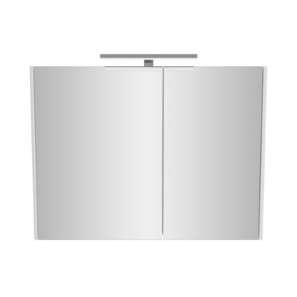 kopalniška omarica z ogledalom linea bela 80cm
