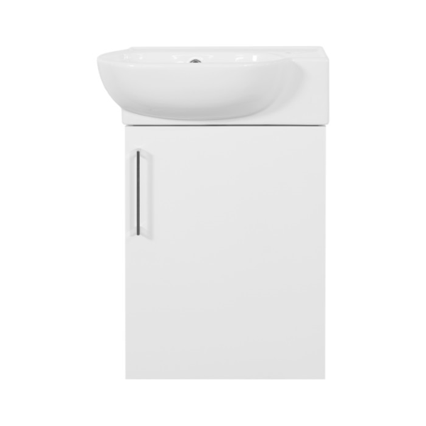 kopalniška omarica z umivalnikom linea mini bela 45cm