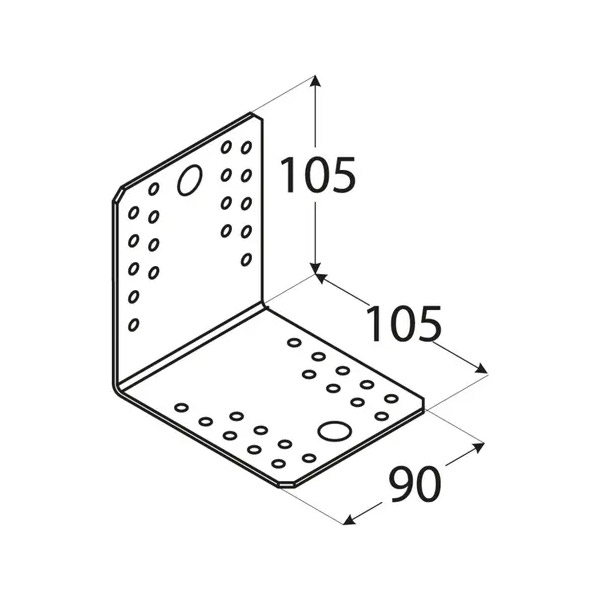 kotni veznik 105x105x90mm pocinkan