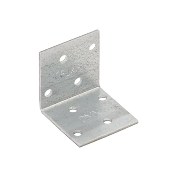 kotni veznik 40x40x40mm perforiran enakostraničen pocinkan