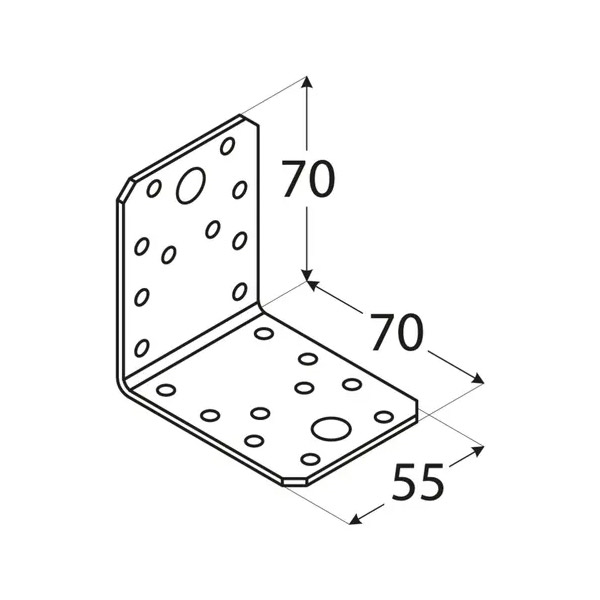 kotni veznik 70x70x55mm pocinkan