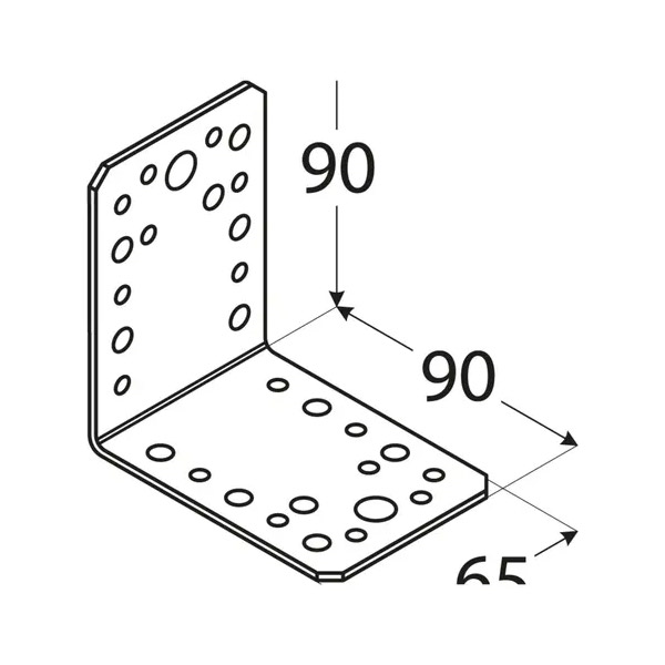 kotni veznik 90x90x65mm pocinkan