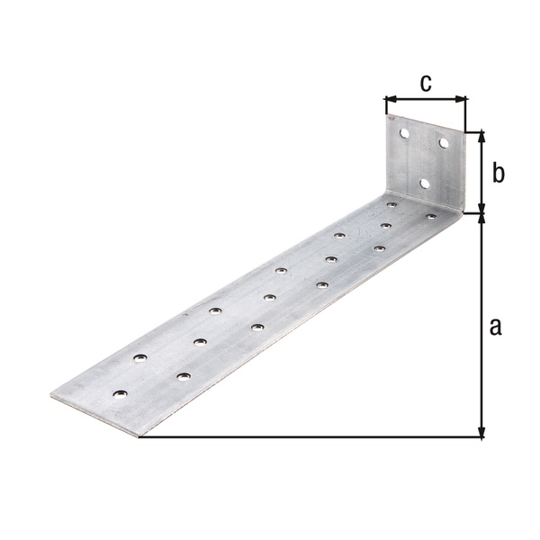 kotnik perforiran 205x40x40mm za sidranje, pocinkan