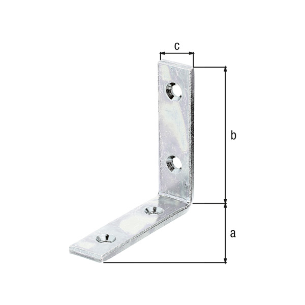 kotnik vezni 80x80x20mm pocinkan