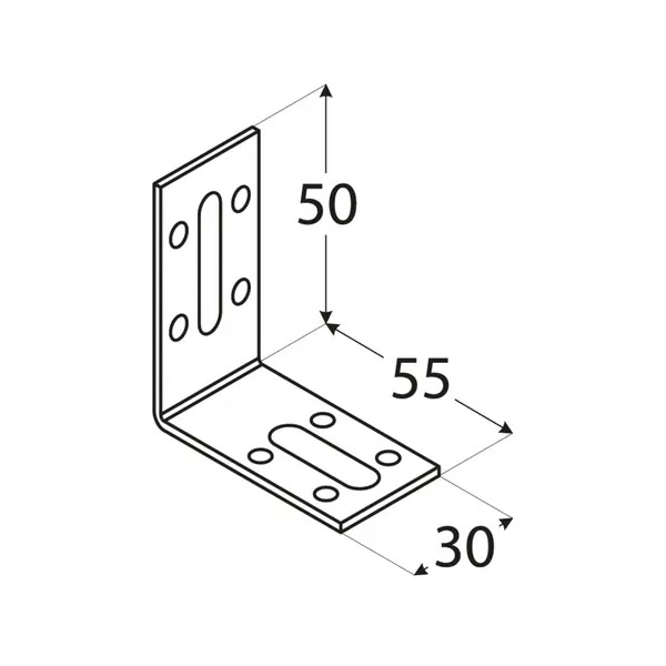 kotnik vezni nastavljiv 50x55x30mm pocinkan kotnik vezni nastavljiv 50x55x30mm pocinkan