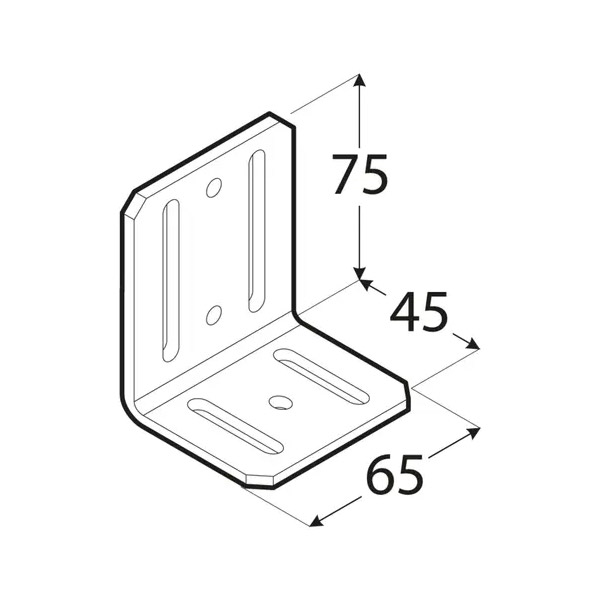 kotnik vezni nastavljiv 75x45x65mm pocinkan kotnik vezni nastavljiv 75x45x65mm pocinkan