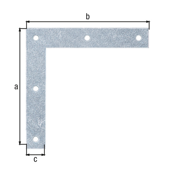 kotnik vezni ploski 100x100x15mm pocinkan