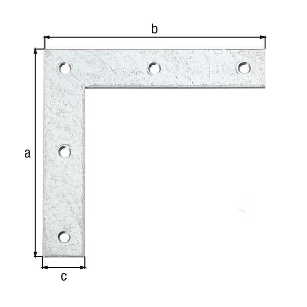 kotnik vezni ploski 160x160x30mm pocinkan