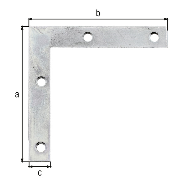 kotnik vezni ploski 75x75x12mm pocinkan