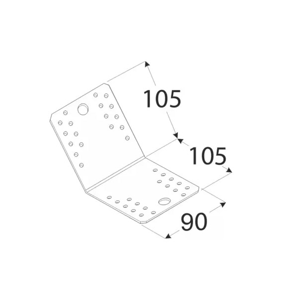 kotnik vezni za 135° kote 105x105x90mm pocinkan kotnik vezni za 135° kote 105x105x90mm pocinkan