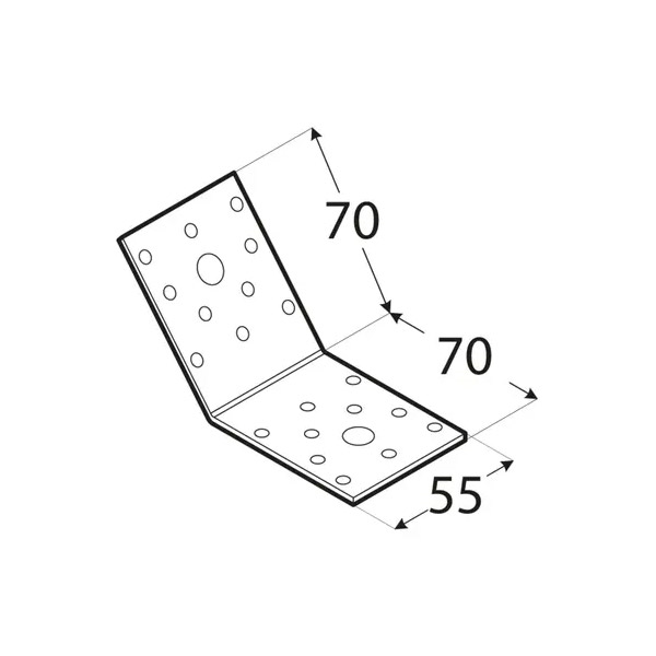 kotnik vezni za 135° kote 70x70x55mm pocinkan kotnik vezni za 135° kote 70x70x55mm pocinkan