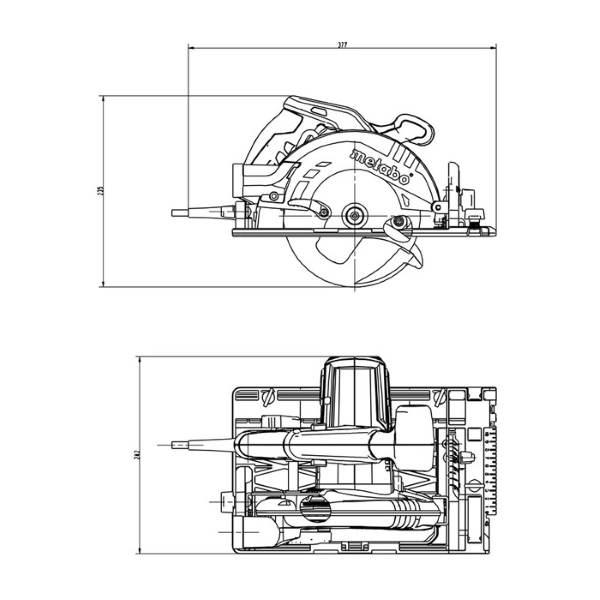 krožna žaga metabo ks 55 fs 1200w fi 160mm